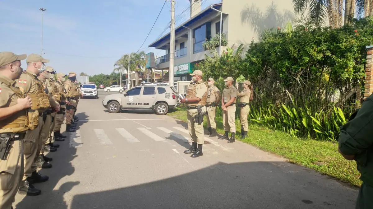 Divisa II: policiais militares de Forquilhinha mobilizados na operação