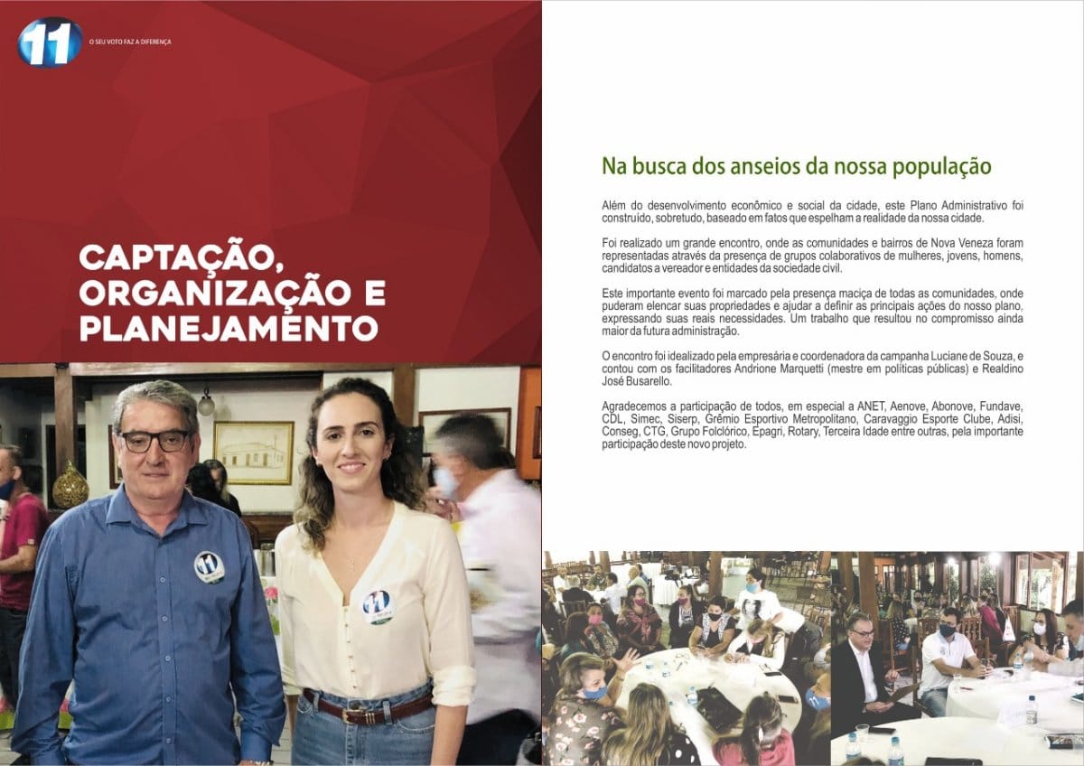 Ênio e Ângela lançam Plano Administrativo através de live
