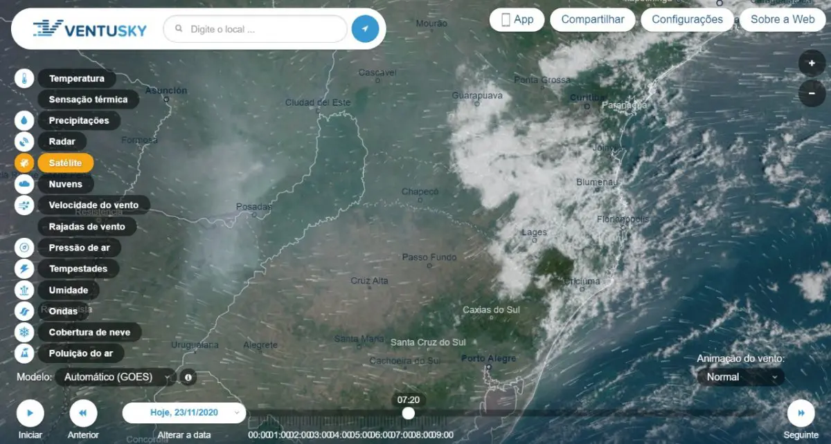 Fumaça de países vizinhos volta a predominar no Oeste de SC!