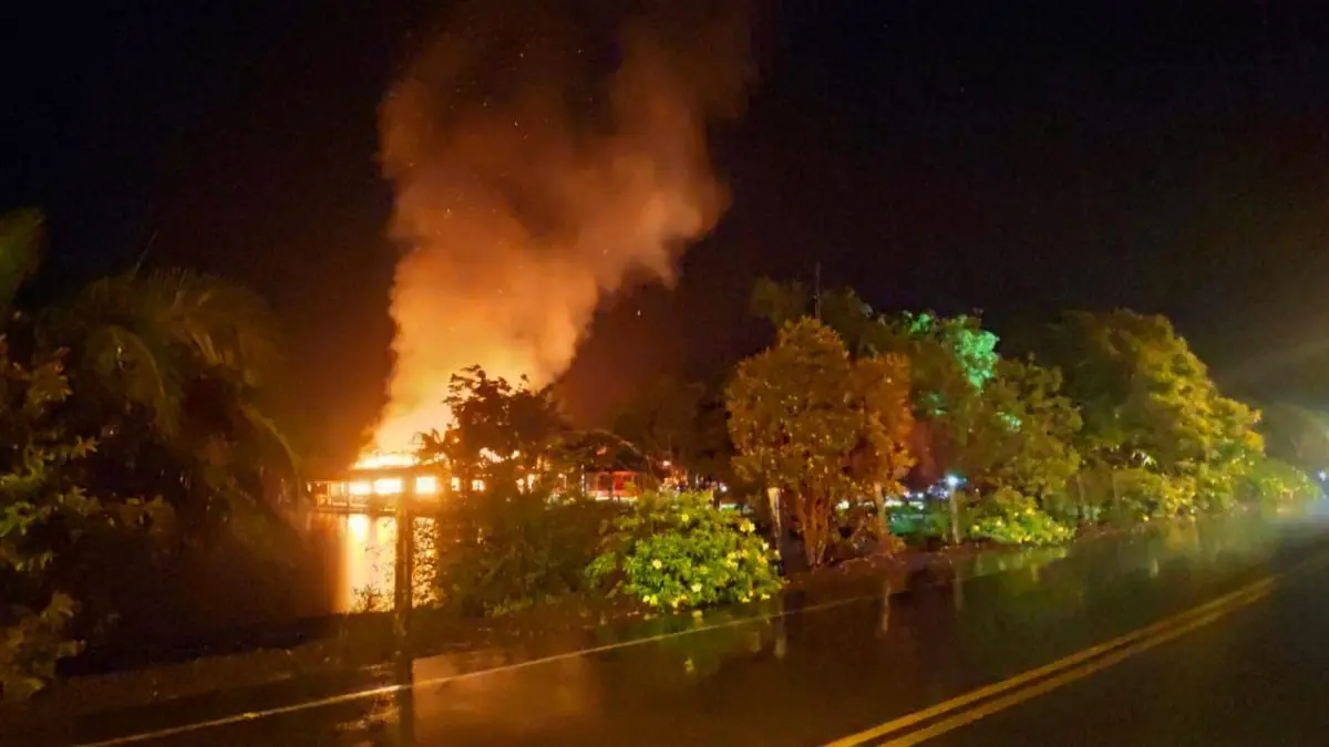Centro de eventos Sítio Maria Rosa é atingido por incêndio