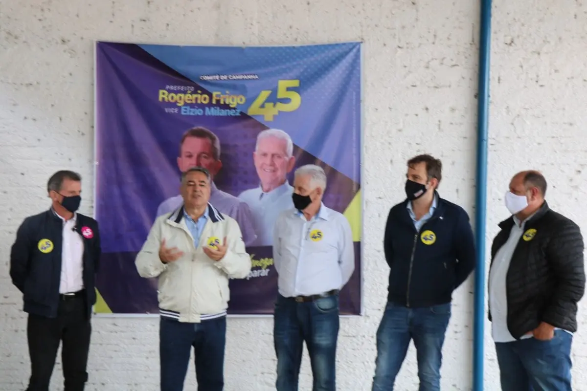 Colombo e Guidi apoiam os candidatos a prefeito Rogério Frigo e a vice Élzio Milanez