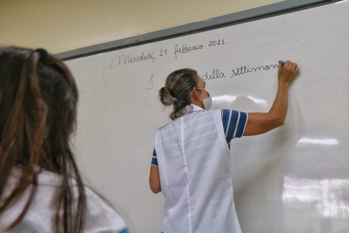 Em Nova Veneza aulas de italiano promovem resgate cultural