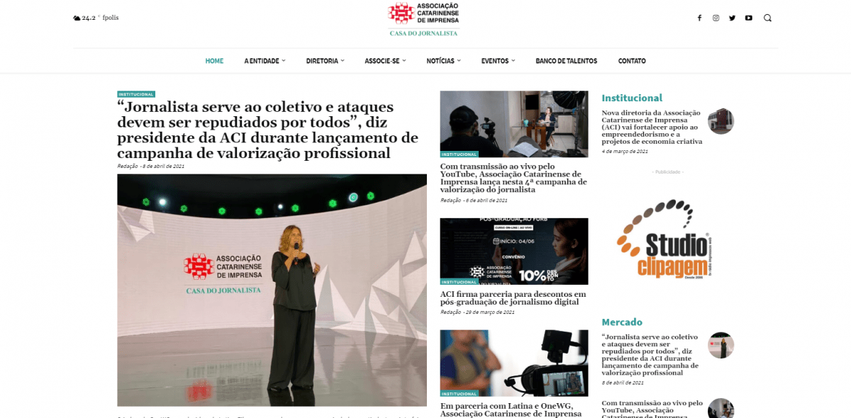 Associação Catarinense de Imprensa lança portal com Banco de Talentos