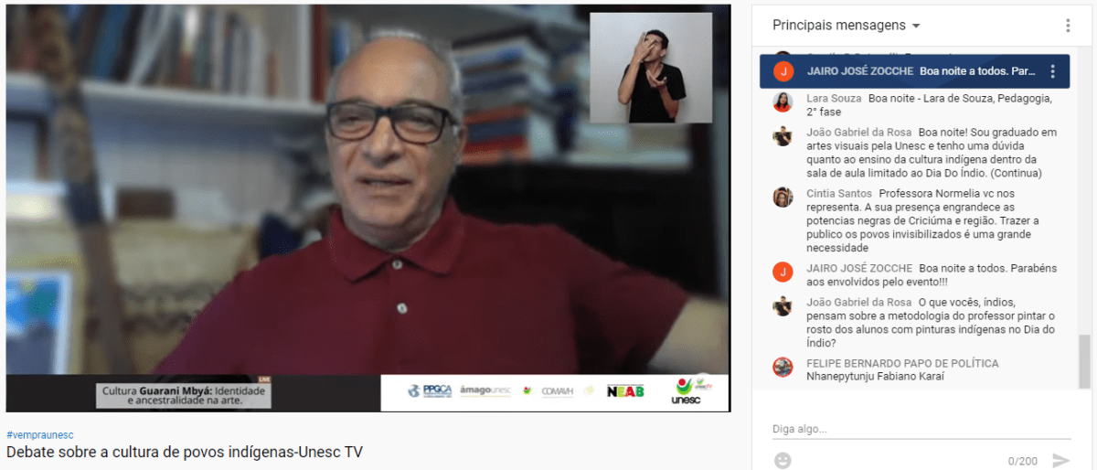 Debate e aprendizado em torno das tradições indígenas é realizado pela Unesc