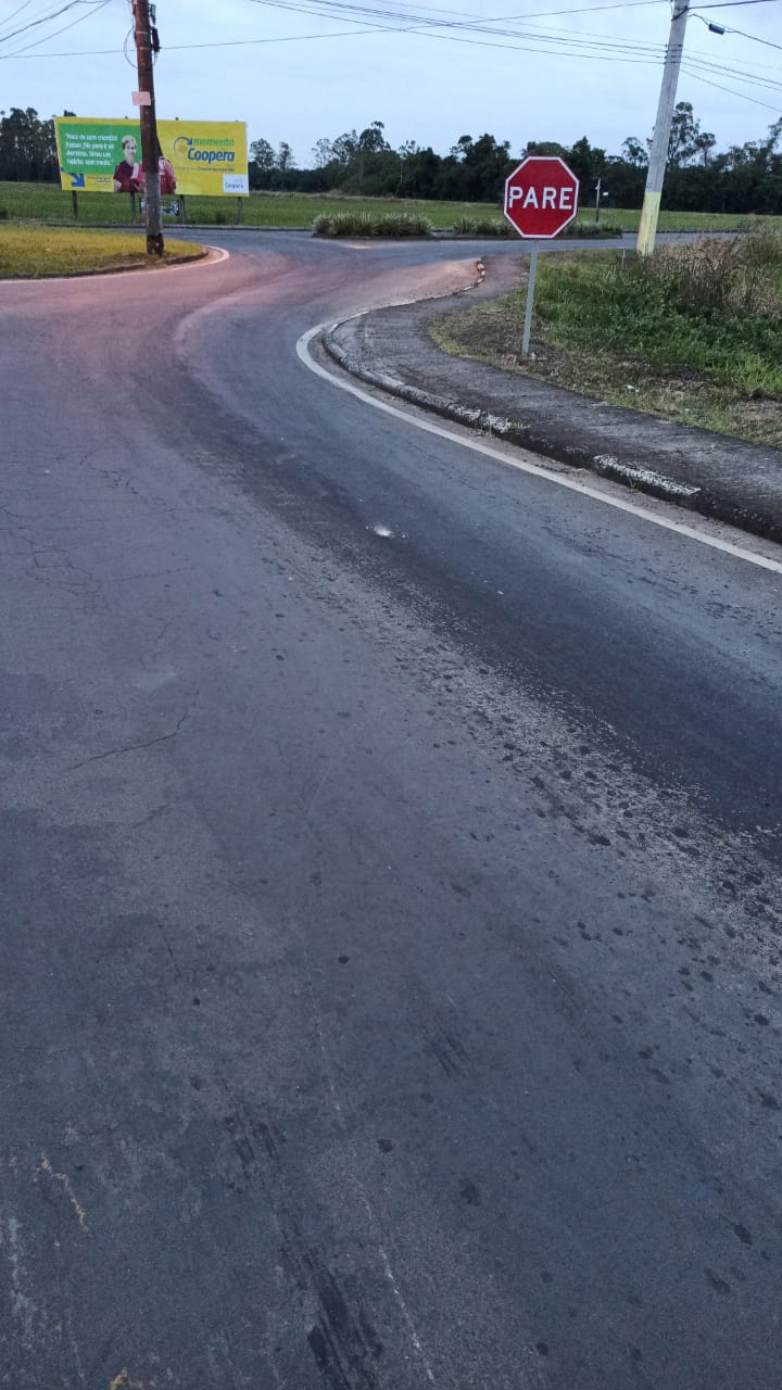Após colisão com picape, motociclista fica ferido em Nova Veneza