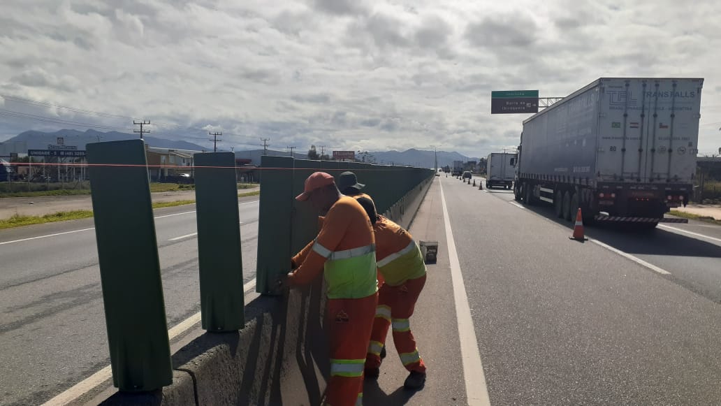 CCR ViaCosteira informa cronograma semanal de obras na BR-101 Sul