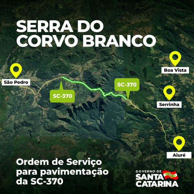 Governador autoriza início da pavimentação na Serra do Corvo Branco