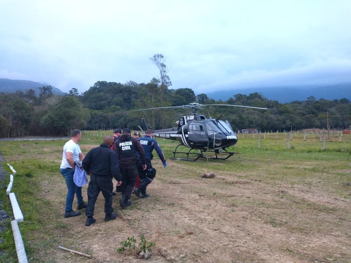 Grave acidente entre moto e carro é registrado no interior de Nova Veneza