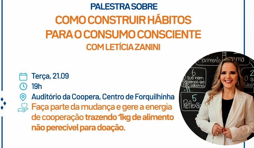 Coopera promove palestra sobre Consumo Consciente apoiando o Movimento Nacional ODS SC