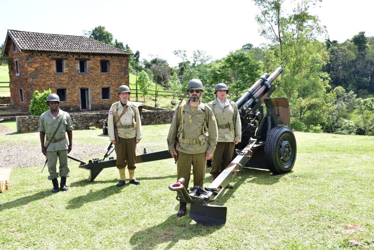 Nova Veneza recebe encenação histórica da participação da FEB na Segunda Guerra Mundial