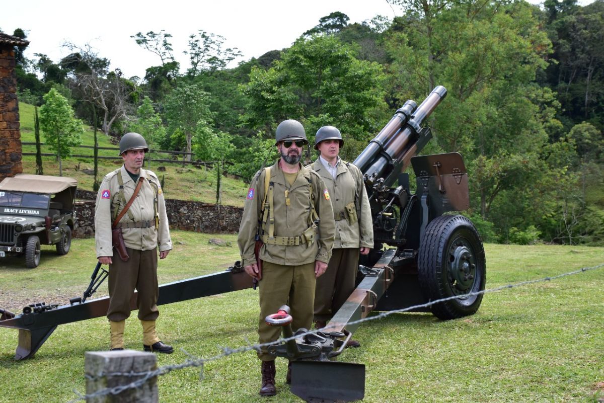 Nova Veneza recebe encenação histórica da participação da FEB na Segunda Guerra Mundial