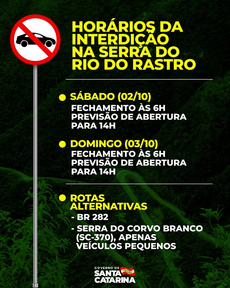 Serra do Rio do Rastro será interditada neste fim de semana para maratona 1 Serra do Rio do Rastro será interditada neste fim de semana para maratona