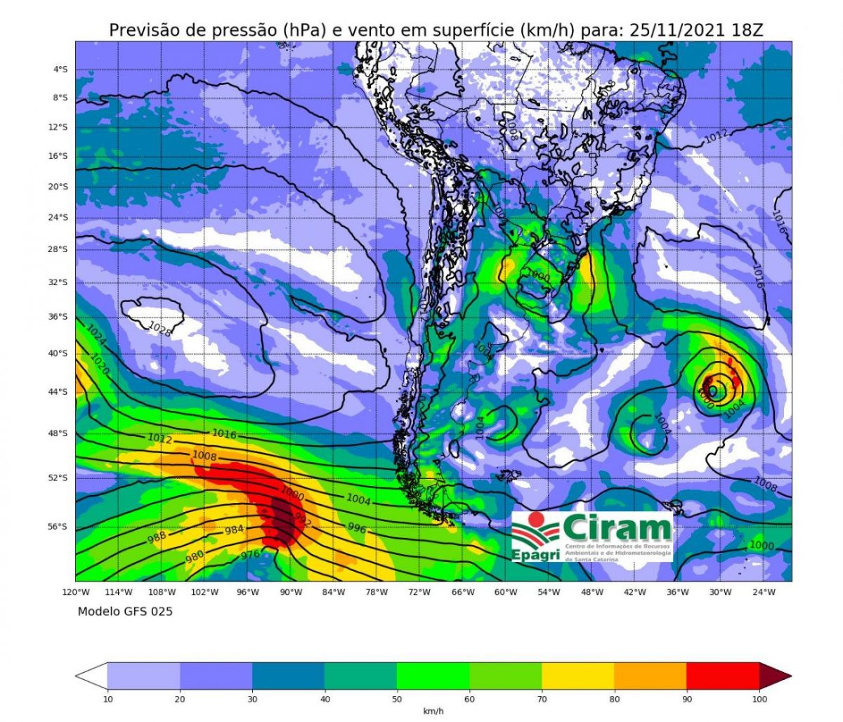 Frente fria e ciclone mudam o tempo em SC nos próximos dias 3 Frente fria e ciclone mudam o tempo em SC nos próximos dias