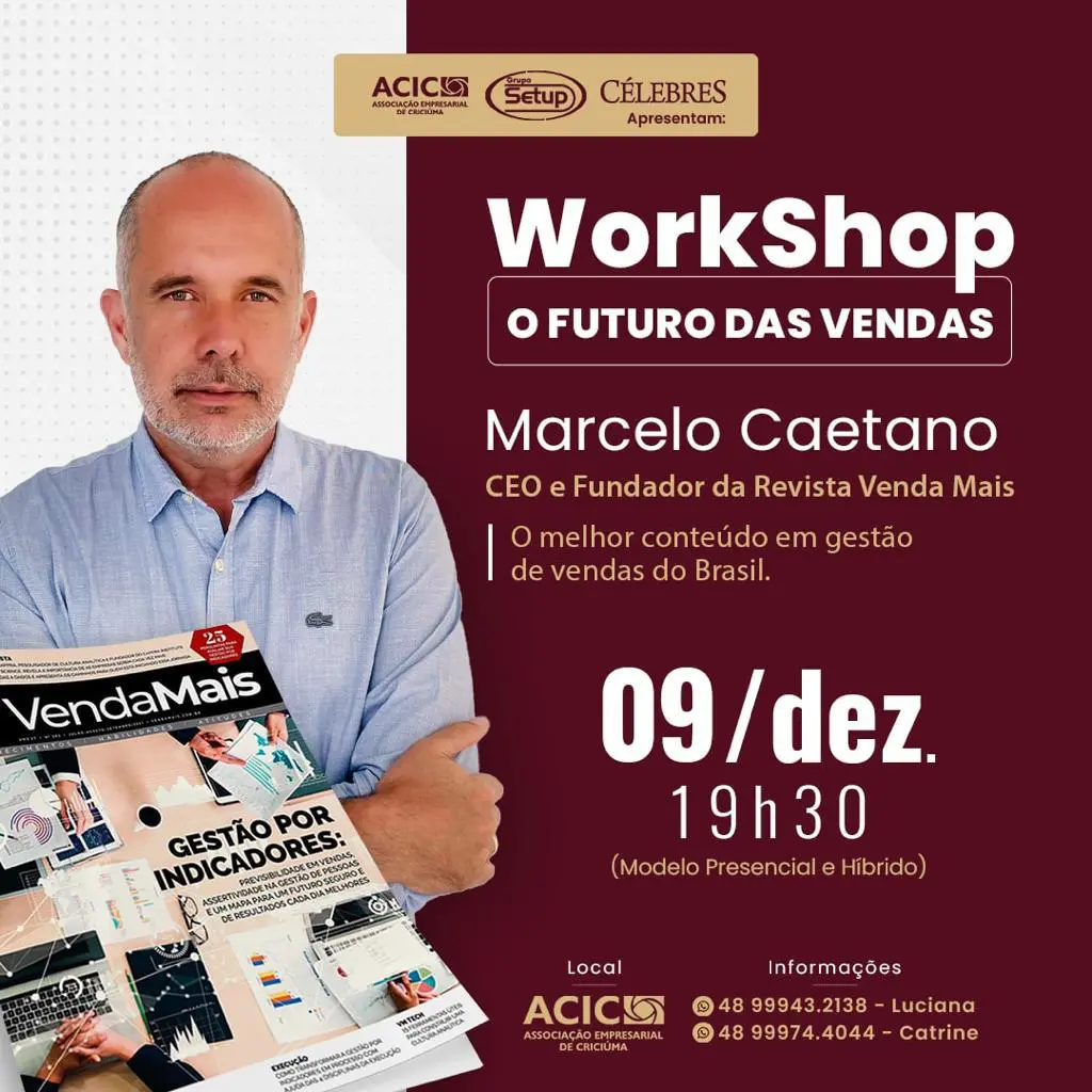 O futuro das vendas é tema de workshop na Acic