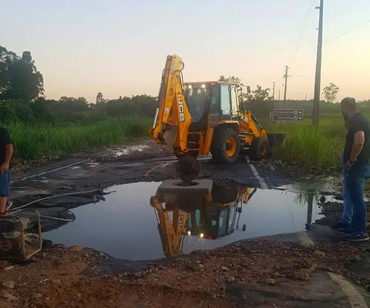 Novo rompimento de adutora em Nova Veneza deve comprometer abastecimento na região