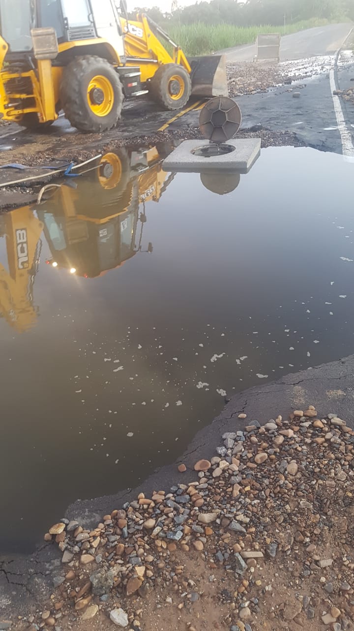 Novo rompimento de adutora em Nova Veneza deve comprometer abastecimento na região 1 Novo rompimento de adutora em Nova Veneza deve comprometer abastecimento na região