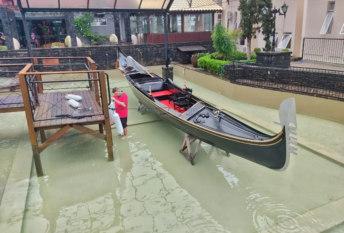 Após restauração, gôndola vai reabrir para visitação em Nova Veneza