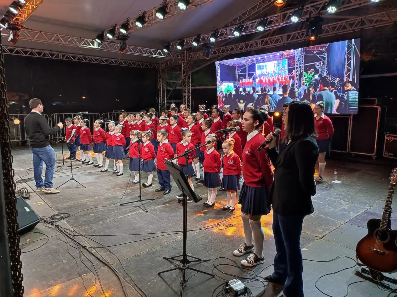 Pequenos Peregrinos encantam público da 71ª Festa de Nossa Senhora de Caravaggio
