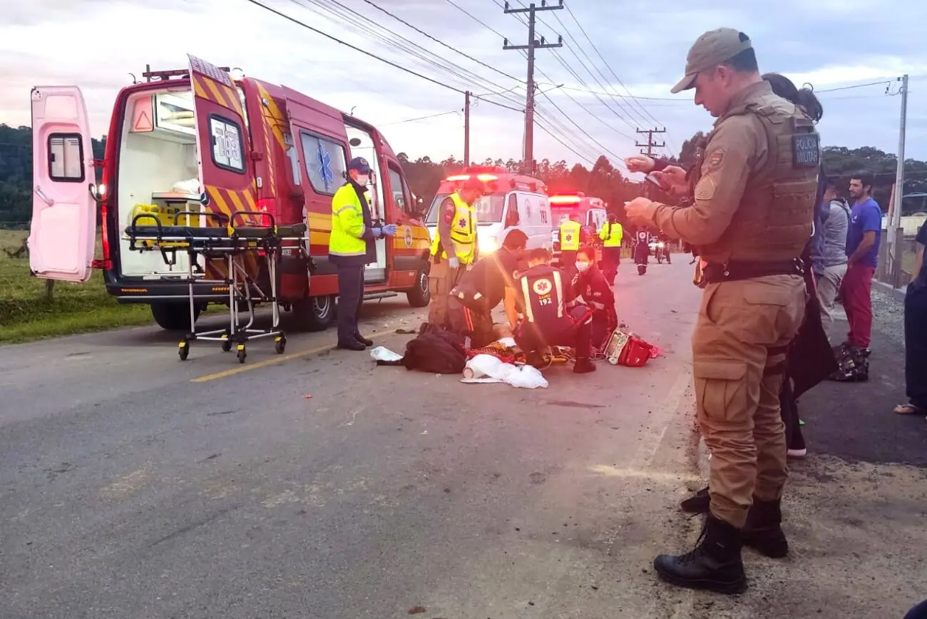 Motociclista perde a vida em acidente de trânsito no Caravaggio 