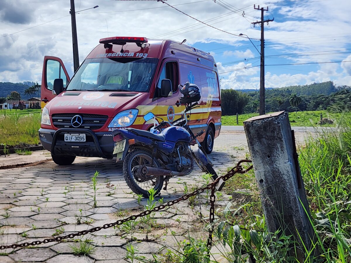 Idoso fica ferido após queda de moto no bairro Bortolotto 3 Idoso fica ferido após queda de moto no bairro Bortolotto