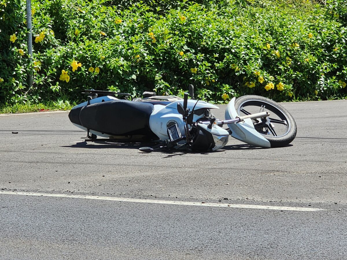 Corpo de Bombeiros socorre motociclista após acidente de trânsito em Nova Veneza 1 Corpo de Bombeiros socorre motociclista após acidente de trânsito em Nova Veneza
