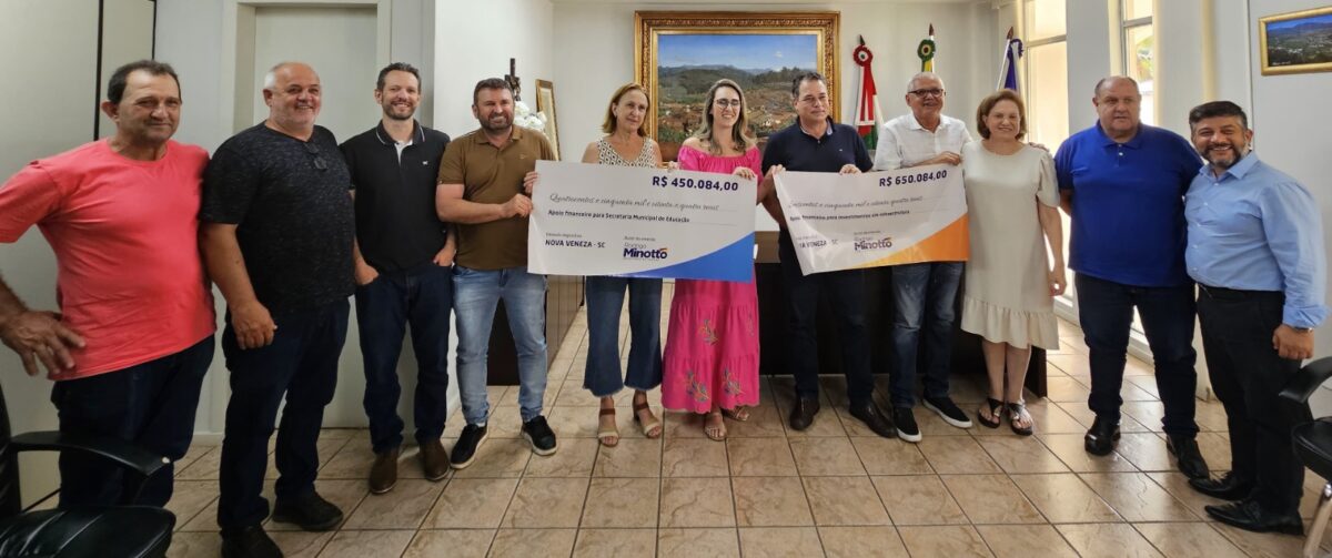 Deputado Minotto anuncia emenda de R$ 1,1 milhão para Nova Veneza em visita a prefeita Ângela Ghislandi 1 Deputado Minotto anuncia emenda de R$ 1,1 milhão para Nova Veneza em visita a prefeita Ângela Ghislandi