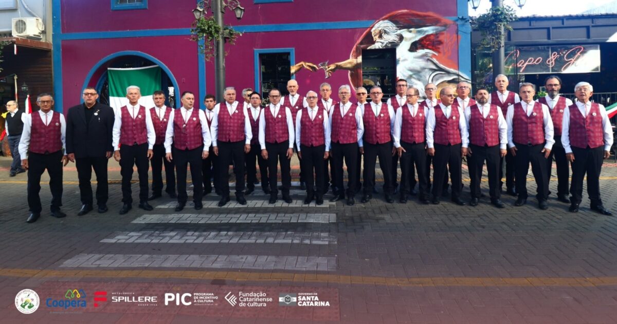 Coral Peregrinos da Montanha abre o sábado de festa em Nova Veneza com canto alpino 2 Coral Peregrinos da Montanha abre o sábado de festa em Nova Veneza com canto alpino