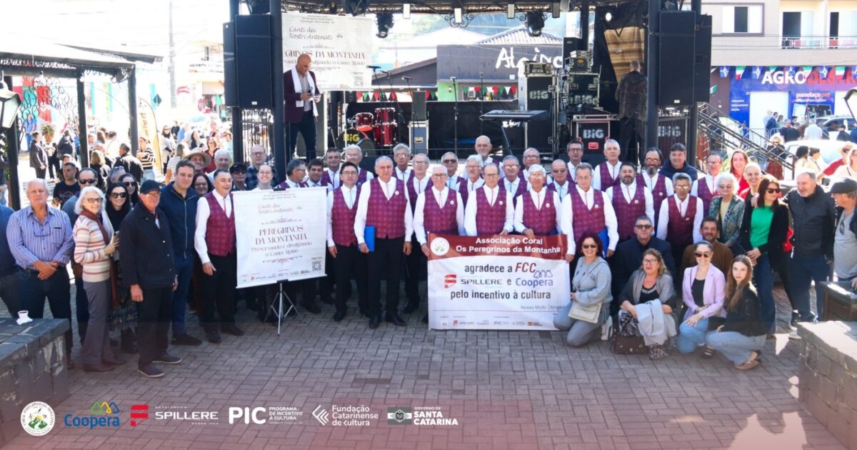 Coral Peregrinos da Montanha abre o sábado de festa em Nova Veneza com canto alpino 7 Coral Peregrinos da Montanha abre o sábado de festa em Nova Veneza com canto alpino