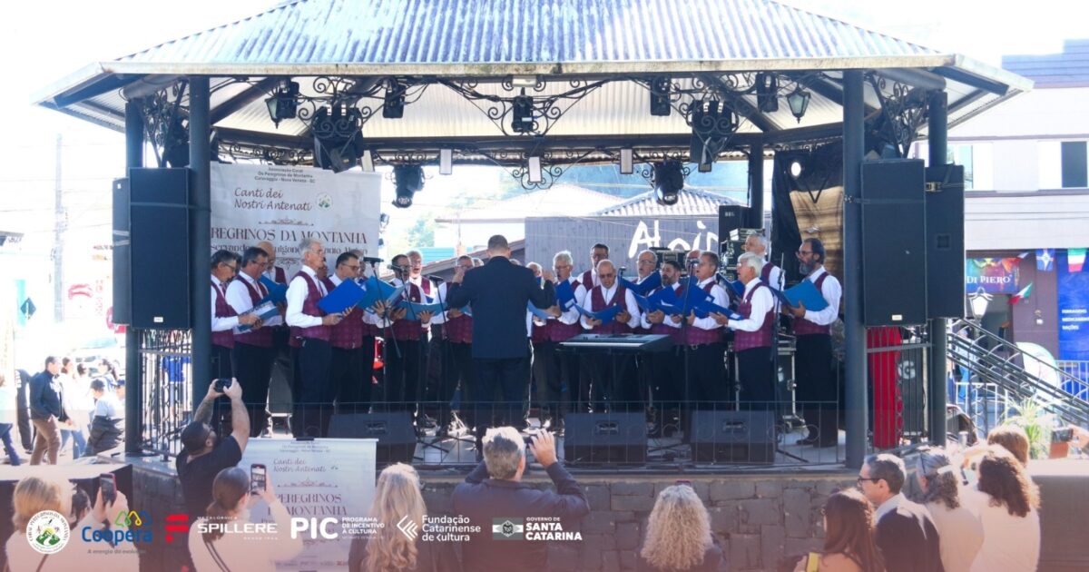 Coral Peregrinos da Montanha abre o sábado de festa em Nova Veneza com canto alpino 6 Coral Peregrinos da Montanha abre o sábado de festa em Nova Veneza com canto alpino