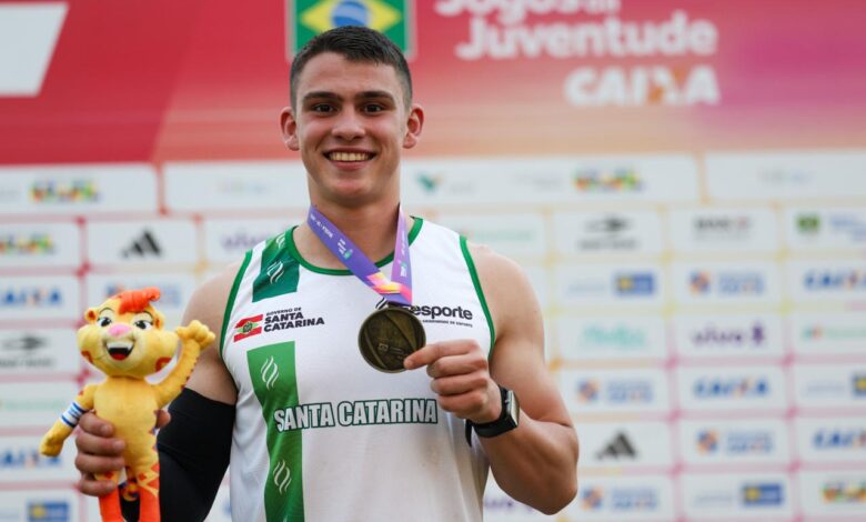 Atleta de Nova Veneza conquista título nos Jogos da Juventude em Brasília e estabelece novo recorde brasileiro