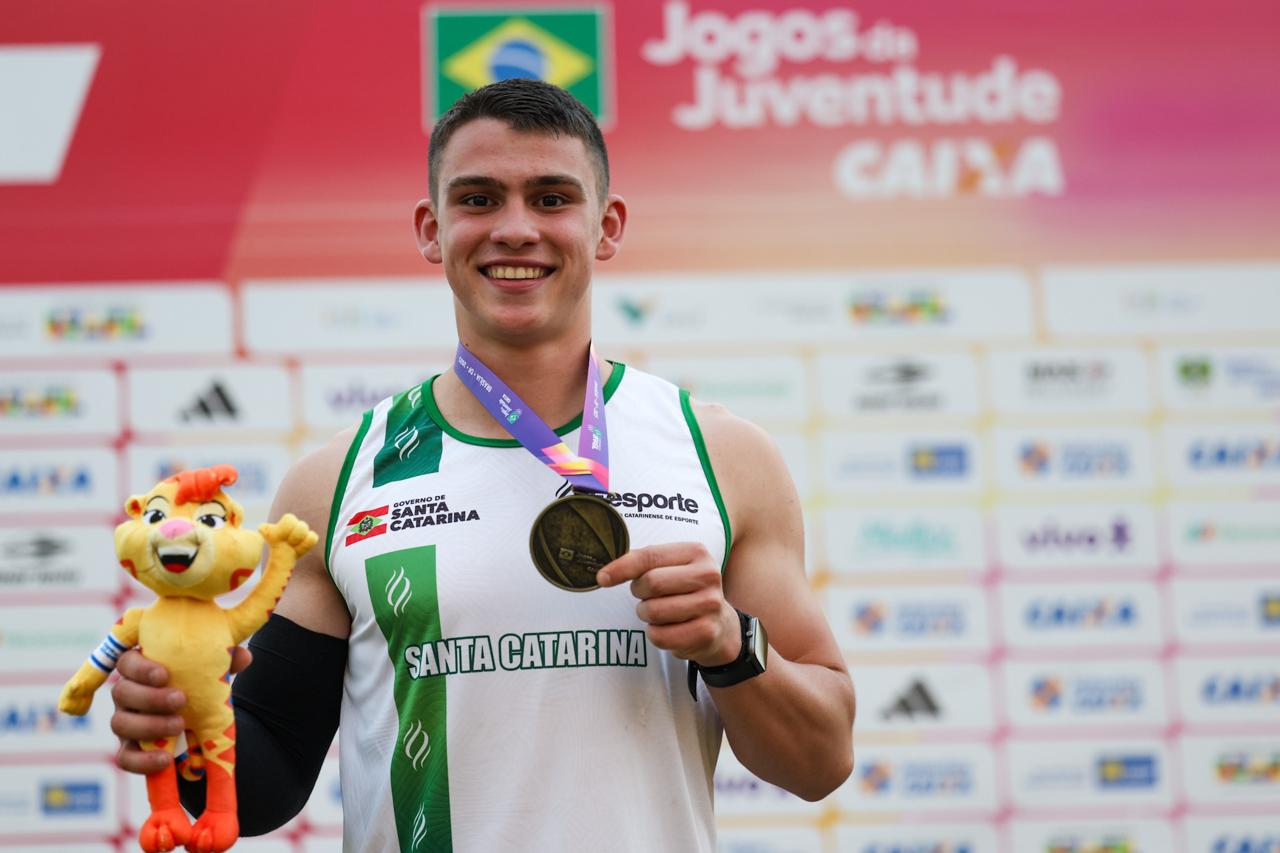 Atleta de Nova Veneza conquista título nos Jogos da Juventude em Brasília e estabelece novo recorde brasileiro 1 Atleta de Nova Veneza conquista título nos Jogos da Juventude em Brasília e estabelece novo recorde brasileiro