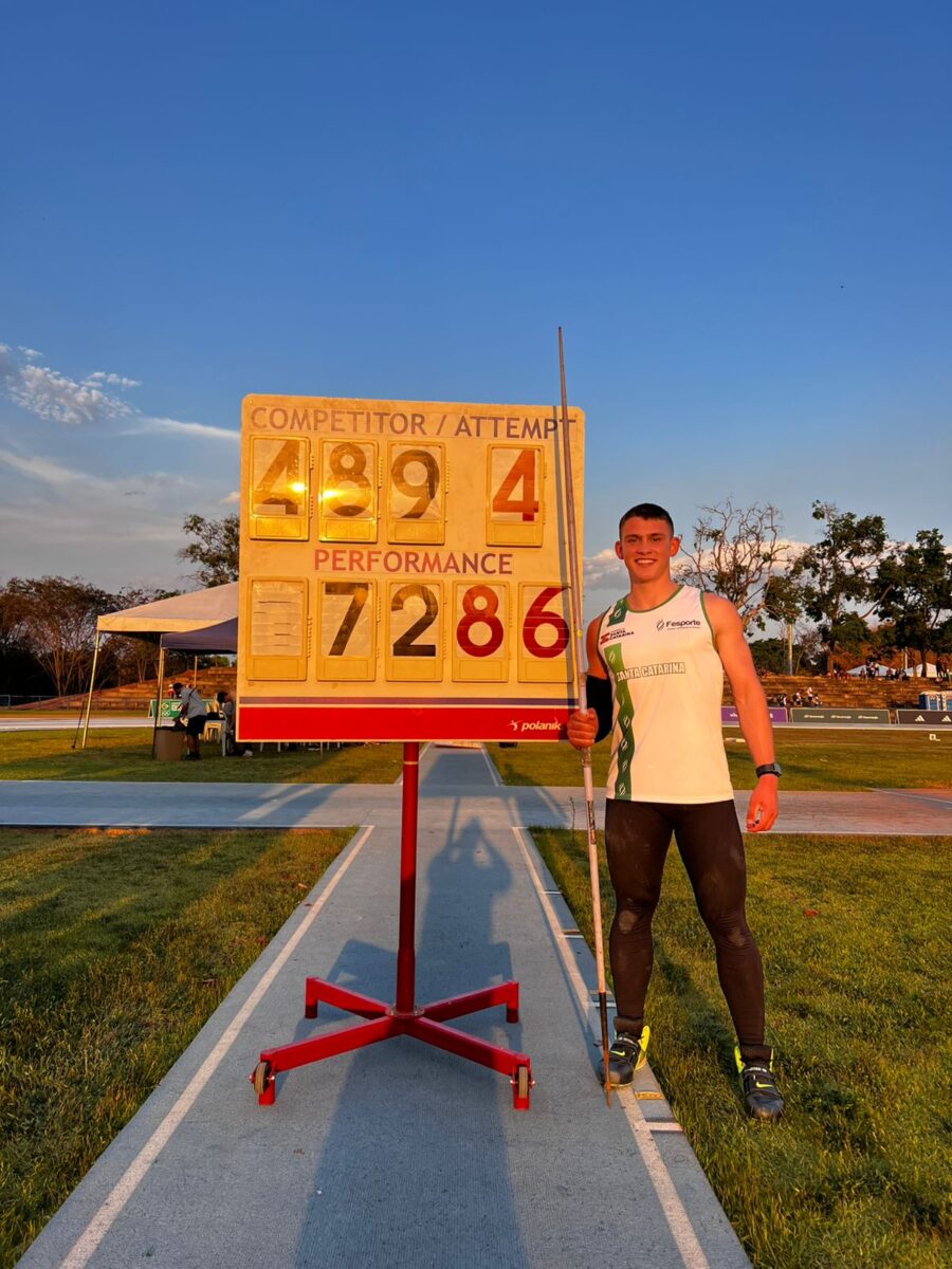 Atleta de Nova Veneza conquista título nos Jogos da Juventude em Brasília e estabelece novo recorde brasileiro 2 Atleta de Nova Veneza conquista título nos Jogos da Juventude em Brasília e estabelece novo recorde brasileiro