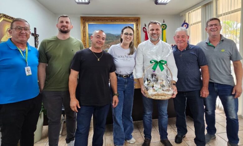 Secretário Jerry Comper visita Nova Veneza e acompanha melhorias em rodovias do município