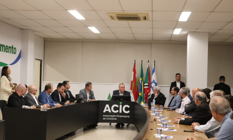 Cônsul-geral de Israel participa de encontro na Acic para fortalecer parcerias regionais