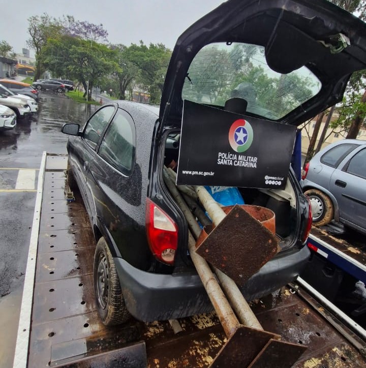Furto em sítio de Nova Veneza termina com prisão em flagrante de autor e receptador 1 Furto em sítio de Nova Veneza termina com prisão em flagrante de autor e receptador