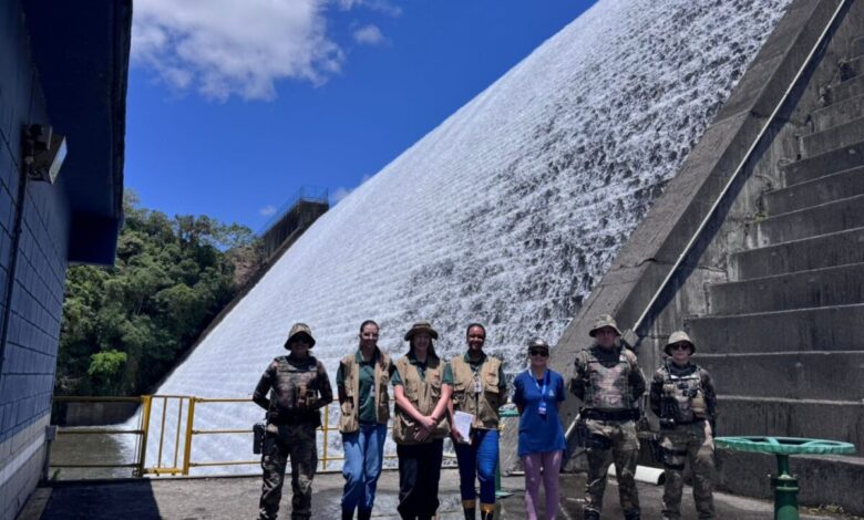 Barragem do Rio São Bento recebe vistoria conjunta da CASAN, Semae e Polícia Ambiental