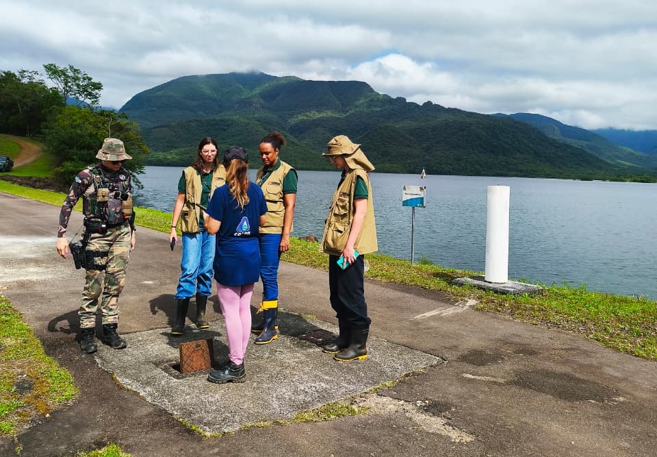 Barragem do Rio São Bento recebe vistoria conjunta da CASAN, Semae e Polícia Ambiental 2 Barragem do Rio São Bento recebe vistoria conjunta da CASAN, Semae e Polícia Ambiental
