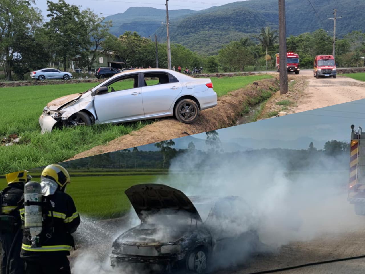 Dois atendimentos mobilizam Bombeiros em Nova Veneza neste domingo 1 Dois atendimentos mobilizam Bombeiros em Nova Veneza neste domingo