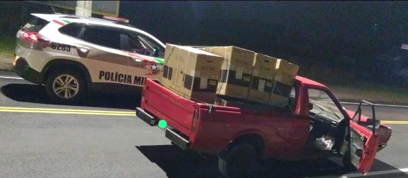 Polícia Militar prende em flagrante dois homens furtando ares-condicionados em Nova Veneza