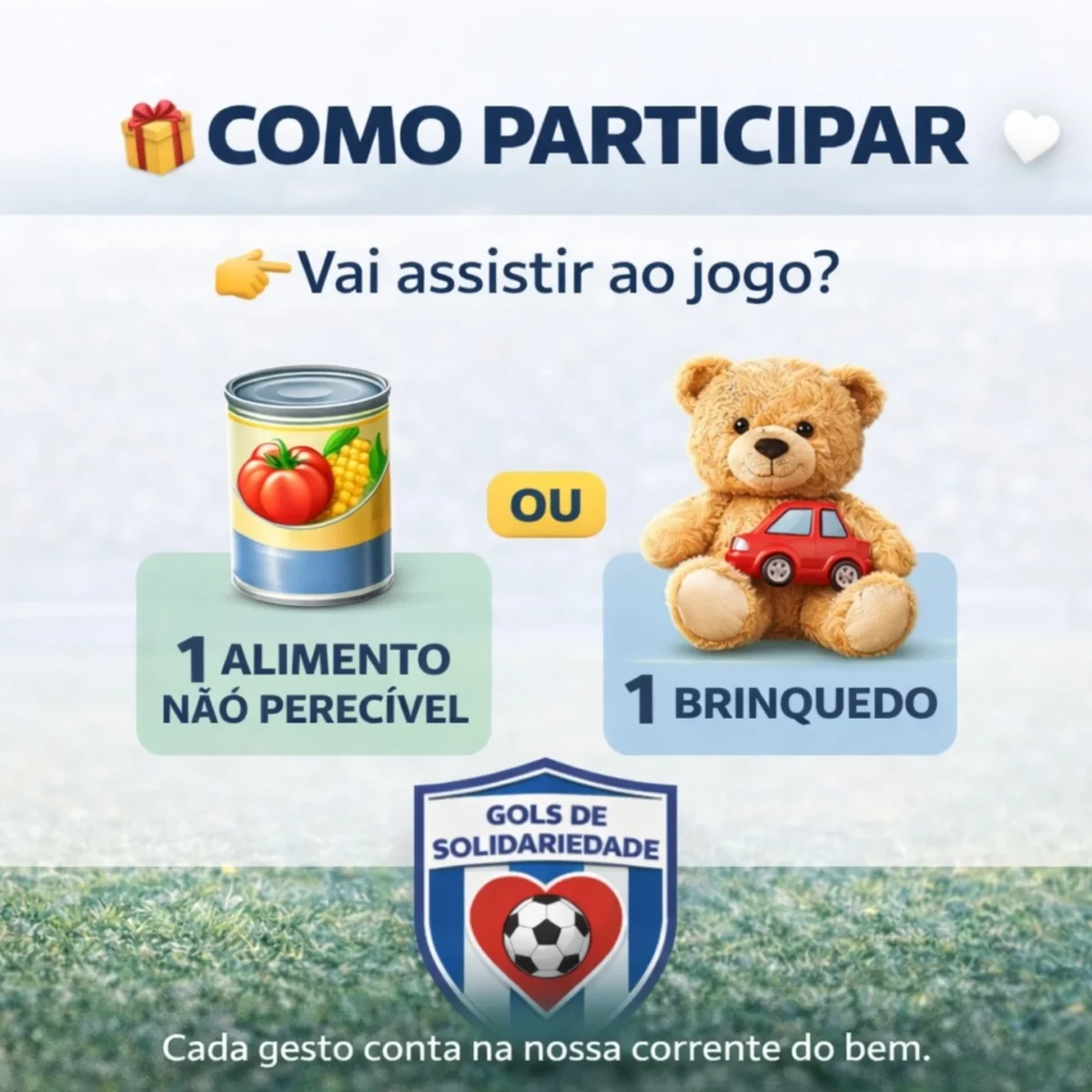 Gols de Solidariedade une futebol e amor ao próximo em Nova Veneza