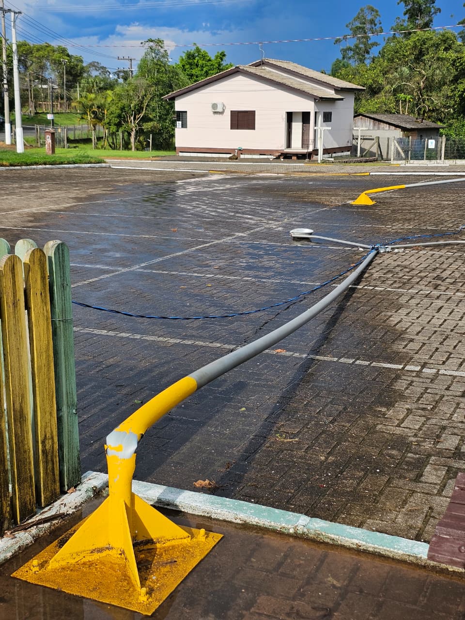 Temporal causa alagamentos e falta de energia em Nova Veneza