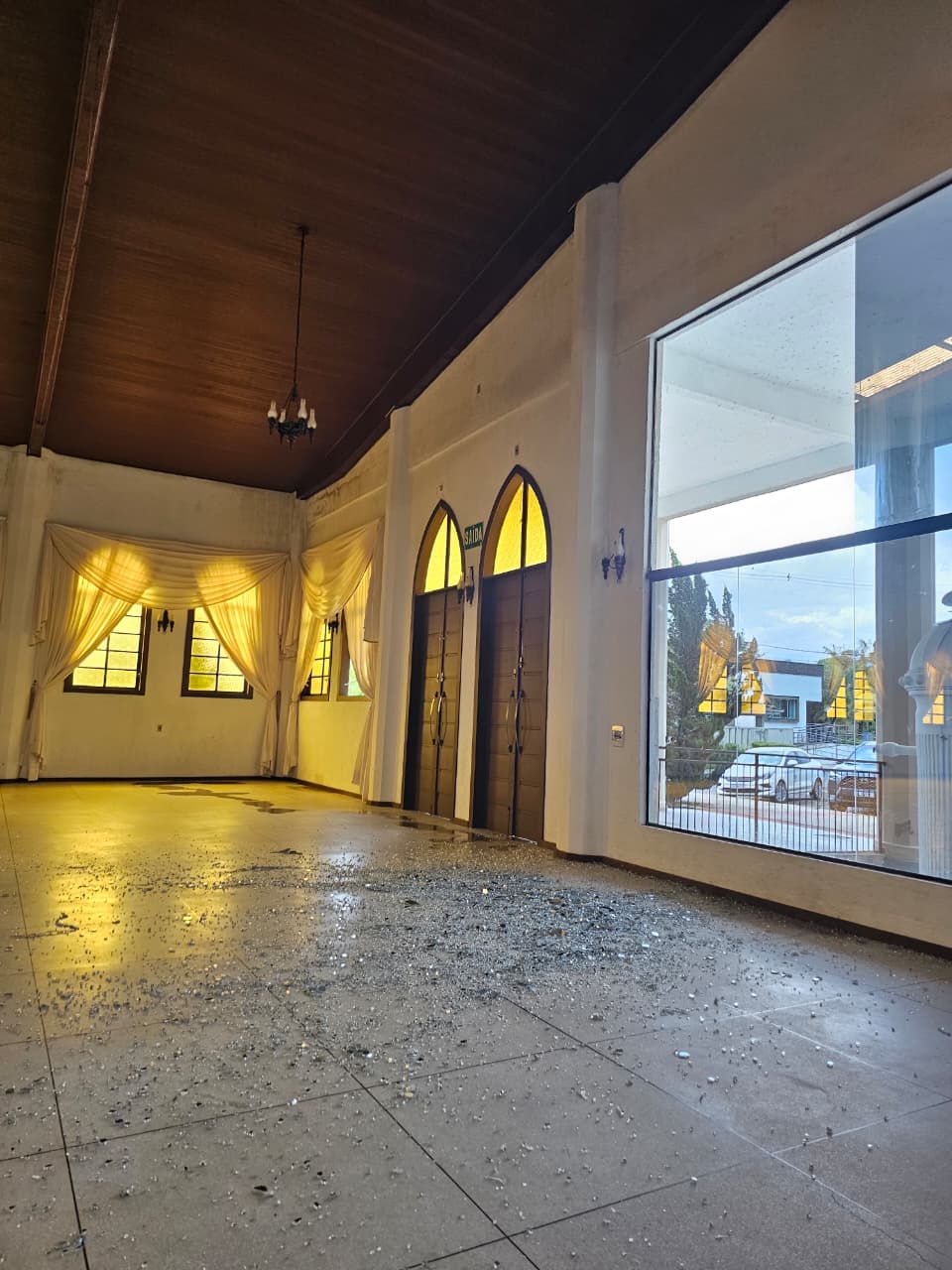 Temporal causa alagamentos e falta de energia em Nova Veneza