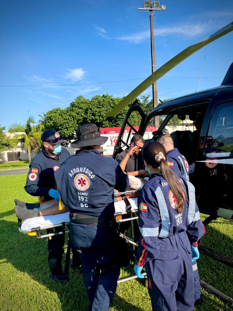 Dois acidentes com motociclistas mobilizam equipes de resgate em Nova Veneza 1 Dois acidentes com motociclistas mobilizam equipes de resgate em Nova Veneza