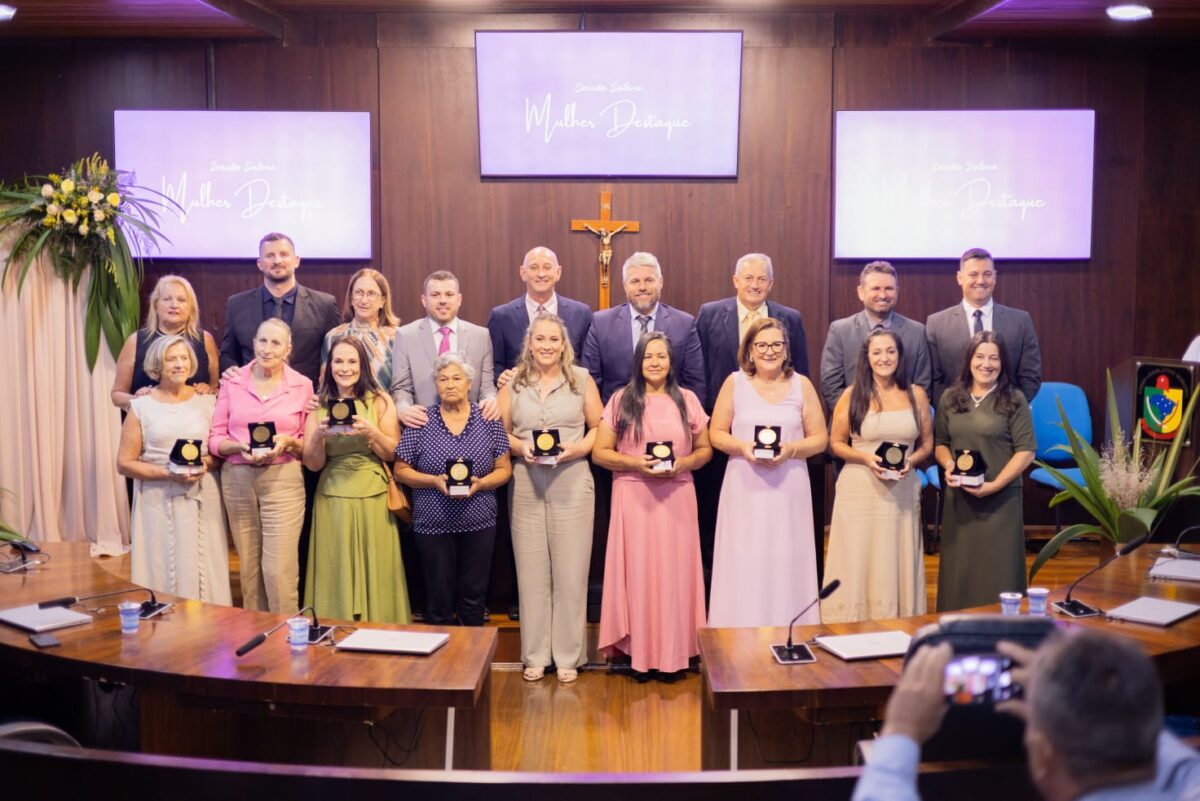 Câmara de Nova Veneza homenageia Mulheres Destaque em sessão especial 1 Câmara de Nova Veneza homenageia Mulheres Destaque em sessão especial