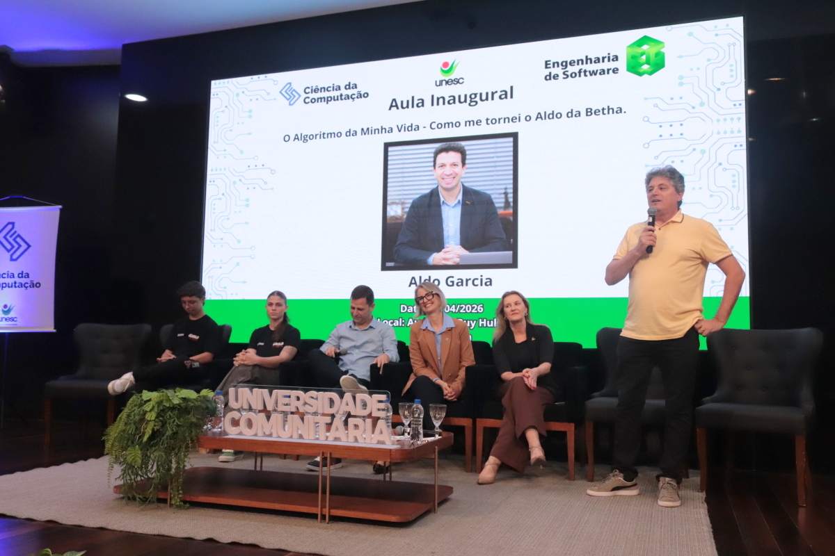 Ciência da Computação e Engenharia de Software recebem Aldo Garcia para aula inaugural