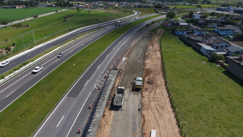 Dispositivo de saída em Araranguá terá alteração para avanço de vias marginais