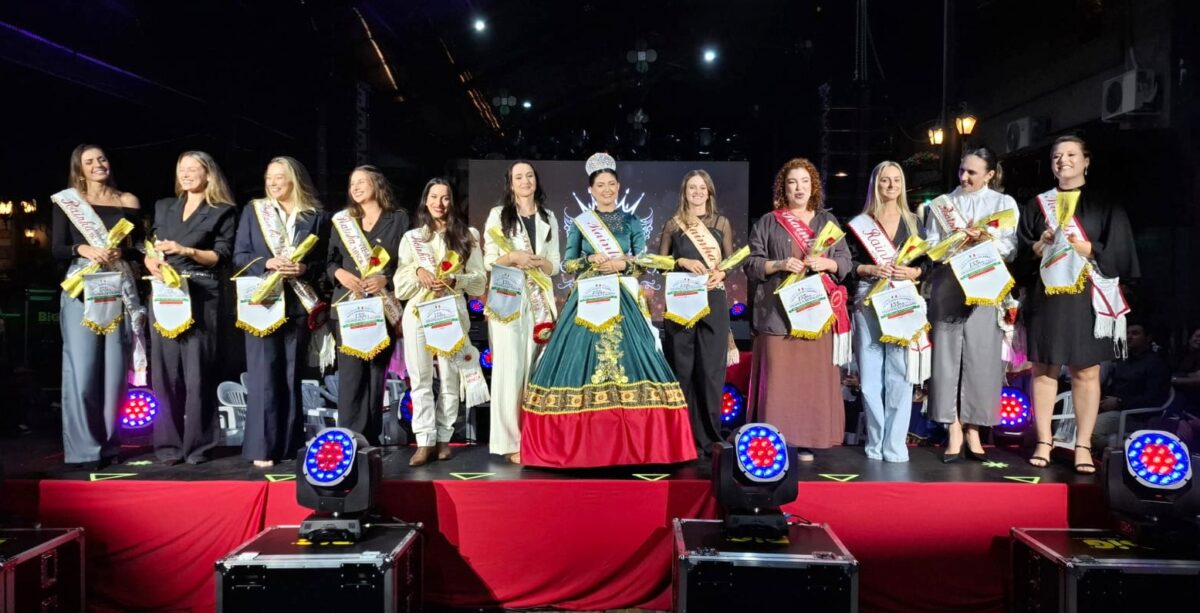 Noite de celebração: corte da 20ª Festa da Gastronomia Italiana é eleita em Nova Veneza