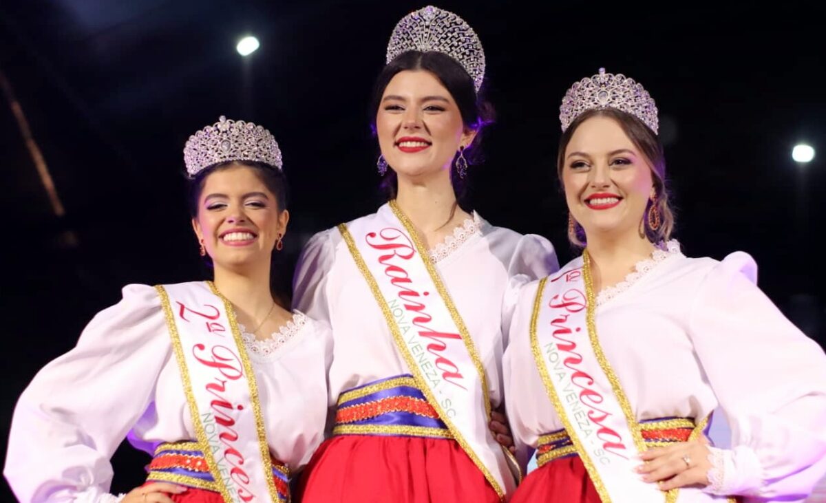 Noite de celebração: corte da 20ª Festa da Gastronomia Italiana é eleita em Nova Veneza