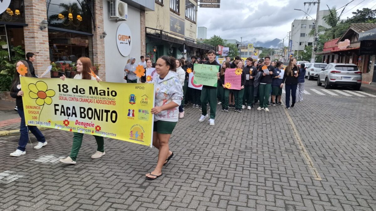 Secretaria de Assistência Social promove caminhada de conscientização em Nova Veneza 4 Secretaria de Assistência Social promove caminhada de conscientização em Nova Veneza