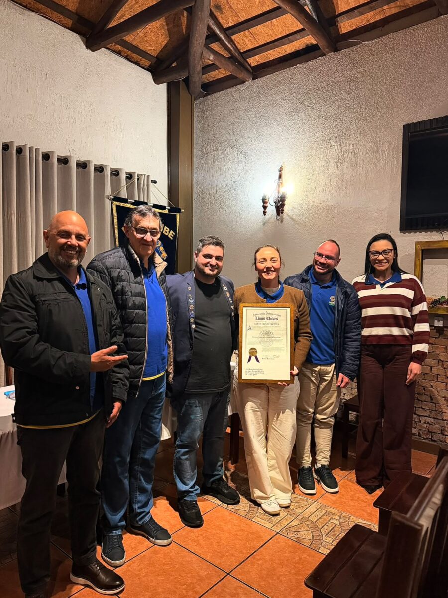 Lions Clube recebe Carta Constitutiva em Nova Veneza 1 Lions Clube recebe Carta Constitutiva em Nova Veneza